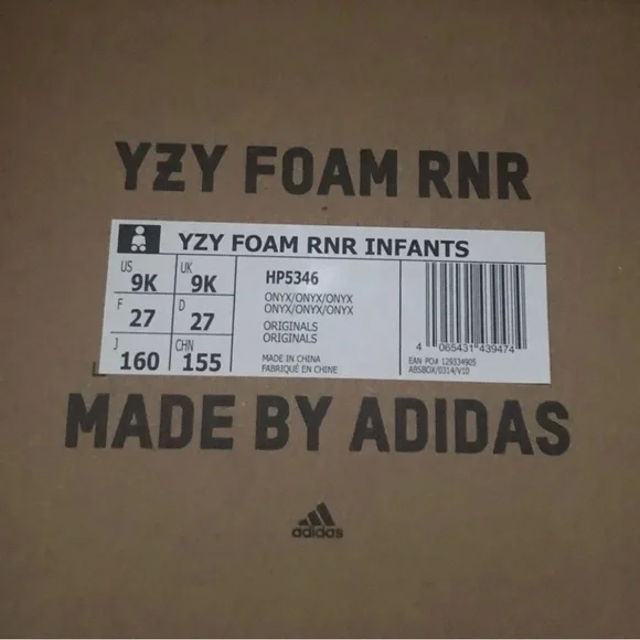 adidas gazelle silver green womens Yeezy Foam RNNR “Onyx” main image 0